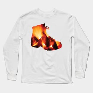 Fire In Hiking Boots Long Sleeve T-Shirt